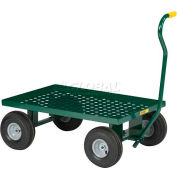 Chariot pour enfant Little Giant® LWP-2436-10-G en acier perforé - Plateforme de 36 x 24, capacité de 1200 lb