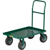 Chariot à plateforme de pépinière Little Giant® T820P-10SR-G-LU à perforations, plateforme à lèvre 48 x 24, 1200 lb