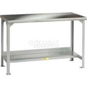 Little Giant WSS2-3060-AH 60" W x 30" D Equerre inox bord Workbench, réglable en hauteur