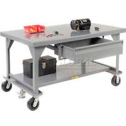 Petit Géant® Heavy Duty 7 Gauge Mobile Workbench, 8" Casters - Écluse de plancher - 84"W x 42"D x 36"H