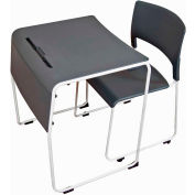 Luxor Lightweight Stackable Student Desk and Chair