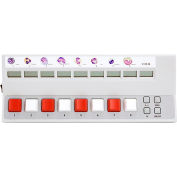 LW Scientific CTL-DIFD-08KP Digital 8-Key Differential Counter, LED Display, Auto-Switching