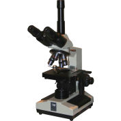 LW Scientific R3M-TN4A-DPL3 Revelation III DIN Plan Trinocular Microscope, 4 Objectives