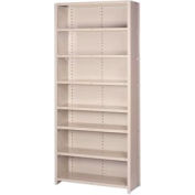 Lyon Steel Shelving 18 Gauge 36"W x 24"D x 84"H Closed Style 8 Shelves Gy Starter