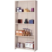 Lyon Steel Shelving 18 Gauge 36"W x 24"D x 84"H Closed Style 5 Shelves Py Starter