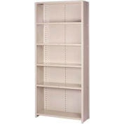 Lyon Steel Shelving 18 Gauge 48"W x 24"D x 84"H Closed Style 6 Shelves Py Starter