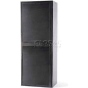 Penco® Linen Locker W/2 Bars, 1 Shelf & Cam Lock, 32-5/8"Wx21-1/4"Dx84-5/8"H, Slvr Vn,Assembled