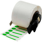 Brady® M61-98-494-GN B-494 Color Polyester Labels 0,375"H x 1"W Green/White, 500/Roll