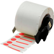 Brady® M61-98-494-RD B-494 Color Polyester Labels 0.375"H x 1"W Red/White, 500/Roll