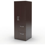Safco® Aberdeen Series Personal Storage Tower Including 2 File Drawers Mocha
