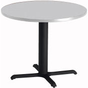 Safco® 30" Round Dining Height Table - Folkstone with Black Base - Bistro Series