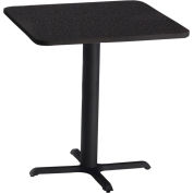 Safco® 36" Square Bar Height Table - Anthracite with Black Base - Bistro Series
