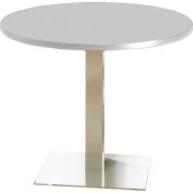 Safco® 42" Round Dining Height Table - Folkstone with Stainless Steel Base - Bistro Series