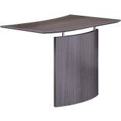 Safco® Medina Left Hand Bridge 48"W x 24"D x 29-1/2"H Gray Steel
