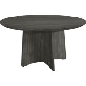 Safco® 48" Round Conference Table - Gray Steel - Medina Series