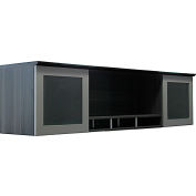 Safco® Medina 63"W Hutch 63"W x 15"D x 50-1/2"H Gray Steel