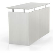 Safco® Medina 48-1/2"W Non-Handed Return 48-1/2"W x 20"D x 29-1/2"H Sea Salt