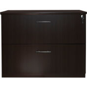 Safco® Medina Series 2 Drawer Lateral File Mocha