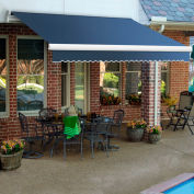 Awntech MM12-154-DB, Retractable Awning Manual 12'W x 10'D x 10"H Dusty Blue