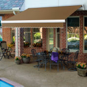 Awntech MTL18-EXE-TAN Retractable Awning Left Motor 18'W x 11/16'H x 10'D Tan