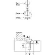 Mitee-morsure 26020 - pinces Pitbull® - outil d’acier KE taille de vis 8-32 - Made In USA