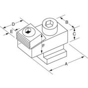 Mitee-Bite 54018 - T-Slot Toe Clamps - 18mm T-Nut - Min Qty 2 - Made In USA