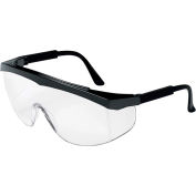 MCR Safety® SS110 Lunettes de sécurité Série SS1, Cadre noir, Objectif clair