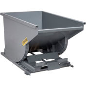 Global Industrial™ Steel Self-Dumping Forklift Hopper W/Bump Release, 2 Cu. Yd, 2000 Lbs, Gray