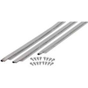 M-D Universal Door Jamb Weatherstrip 3 Piece Kit, 01073, Silver, includes hardware for install
