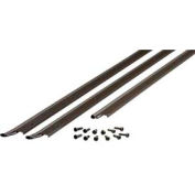 M-D Universal Door Jamb Weatherstrip 3 Piece Kit, 01156, Bronze, includes hardware for install