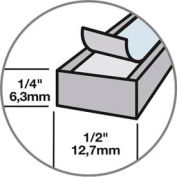 M-D High Density Foam Tape (Closed Cell), 02279, Gray, 1/4" x 1/2" x 17'