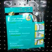 M-D Premium Sponge Rubber Weatherstrip Tape, 06635, Black, 3/8"T x 3/4"W x 10'L