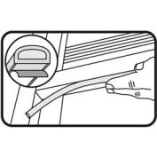 M-D All-Climate EPDM Weatherstrip "D" Profile for Large Gaps, 63628, White, 5/16"T x 11/32"W 17'L