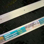 M-D Carpet Trip, Extra Wide, Fluted, 78220, 72"L, Silver, Screw Nails