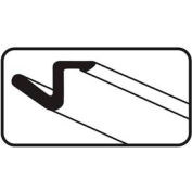 M-D Compression Replacement Weatherstrip, 87767, Brown, 81"