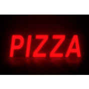 Mystiglo Pizza LED Sign - 19"W x 5"H