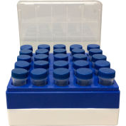 MTC Bio Freezer Box For 5 ml Tubes, Polycarbonate, 25 Place, 5 Pack