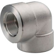 Ss 304/304l Forged Pipe Fitting 1" 90 Degree Elbow Npt Female - Pkg Qty 5