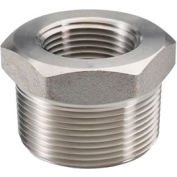 Ss 304/304l Forged Pipe Fitting 1 X 3/4" Hex Bushing Npt Male X Female - Pkg Qty 13