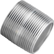 Mamelon de tuyau Cédule 40 en aluminium 3 X étroite Npt mâle, qté par paquet : 10