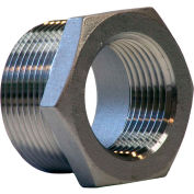 1 In. X 3/4 In. 304 Stainless Steel Bushing - MNPT X FNPT - Class 150 - 300 PSI - Import