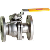 3 In. Stainless Steel Flanged Full Port Ball Valve - 2 Piece - Direct Mount - 300 PSI