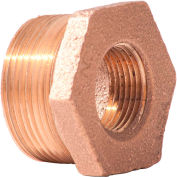 1 In. X 1/2 In. Lead Free Brass Bushing - MNPT X FNPT - 125 PSI - Import