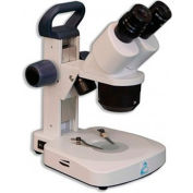 Meiji Techno EM-22 Binocular Entry-Level Turret Stereo Rechargeable Microscope, 10X, 20X, 30X Mag.