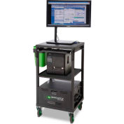 Newcastle Systems EC Series EcoCart Mobile Powered Laptop Cart avec batterie 100AH