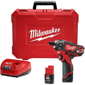 Milwaukee 2406-22 M12 1/4" Hex 2-Speed Screwdriver Kit