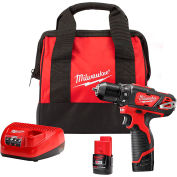 Milwaukee 2407-22 M12 3/8" Cordless Drill/Driver Kit