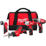 Milwaukee 2498-24 M12 sans fil 4-outils Combo Kit