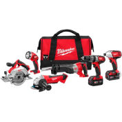 Milwaukee® 2696-26 M18™ Cordless Lithium-Ion 6-Tool Combo Kit