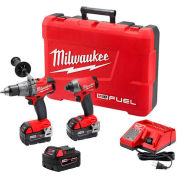 Milwaukee 2997-22 M18 FUEL 2-Tool Combo Kit: Hammer Drill/Impact & FREE 5Ah Battery